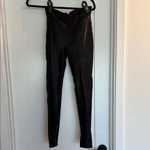 Spanx Black Faux Leather Leggings